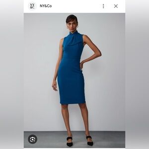 New York & Company NWT Sleeveless Fitted Sheath Dress Sz Small